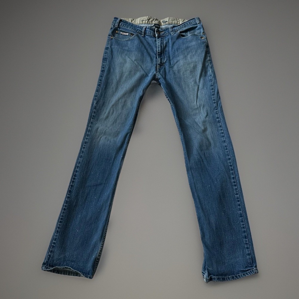 Grand River Men's Jeans Size 34x34Traditional Fit Stretch Blue Denim Straight